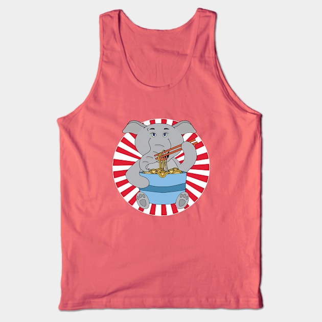 Elephant Ramen Tank Top by DiegoCarvalho